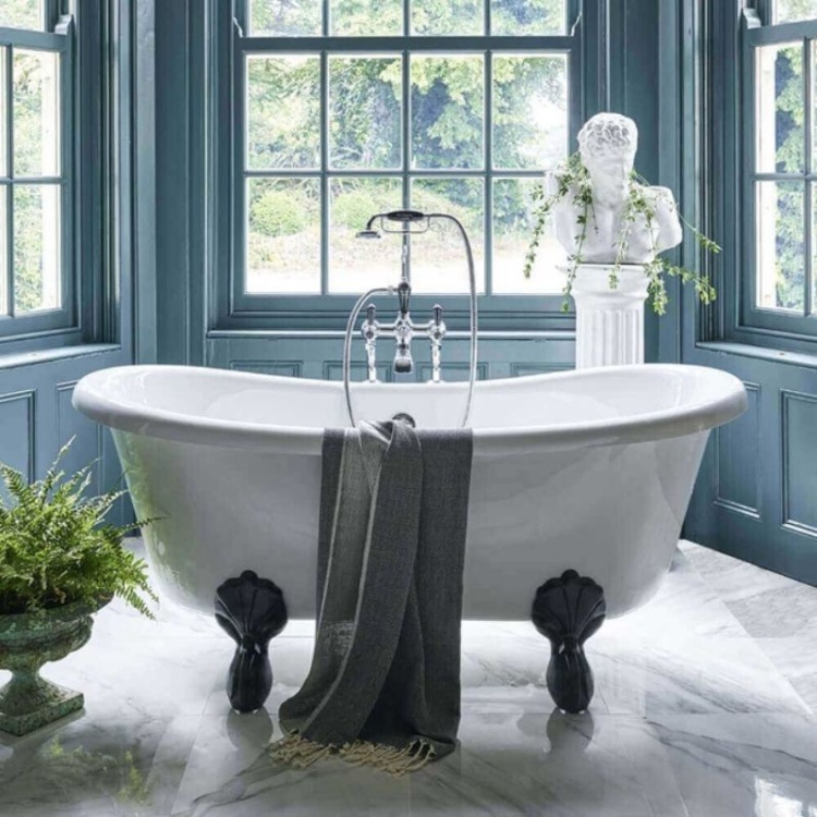 Burlington Bateau Double Ended Bath with Luxury Feet